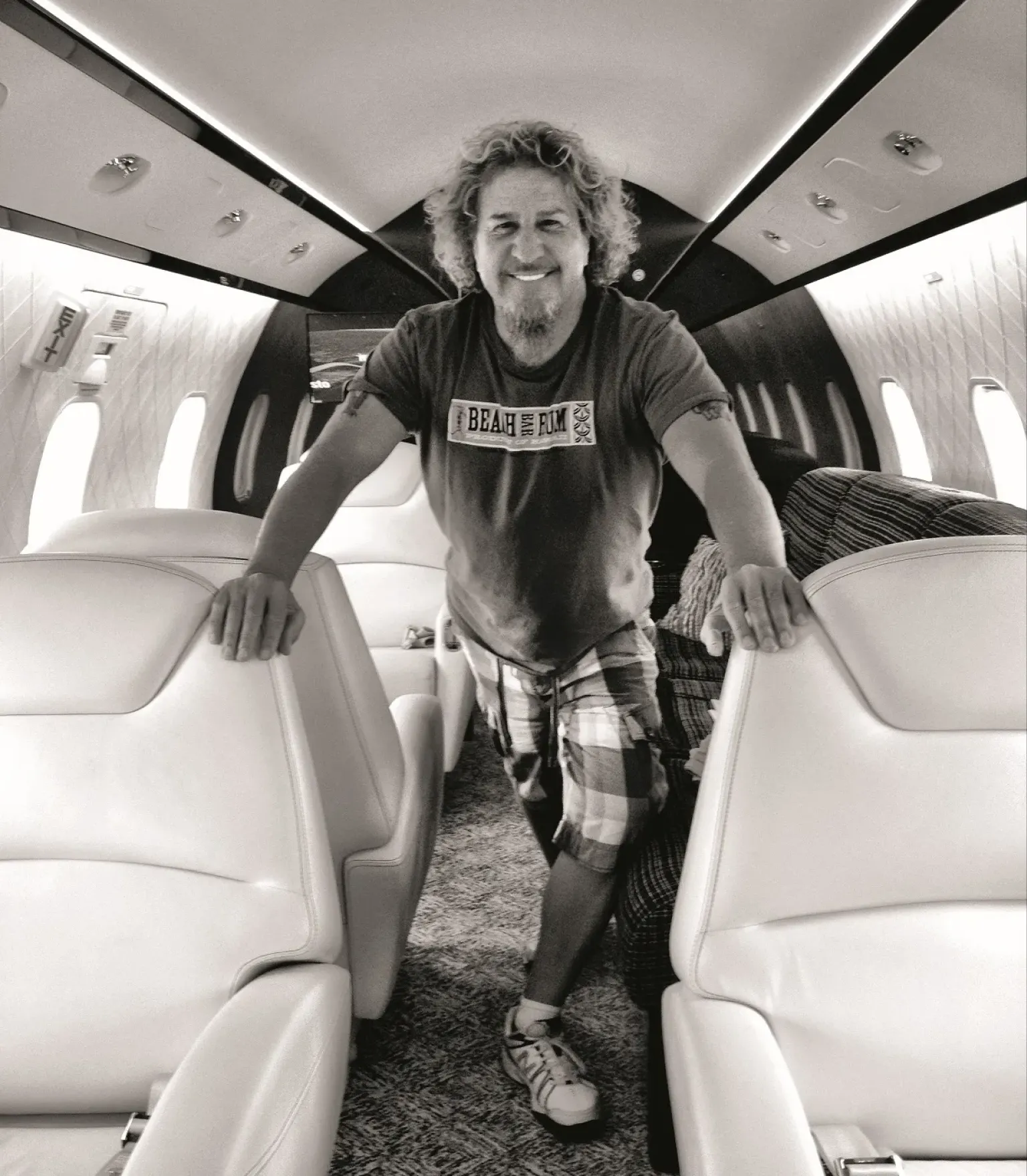 Sammy Hagar on his Challenger 300