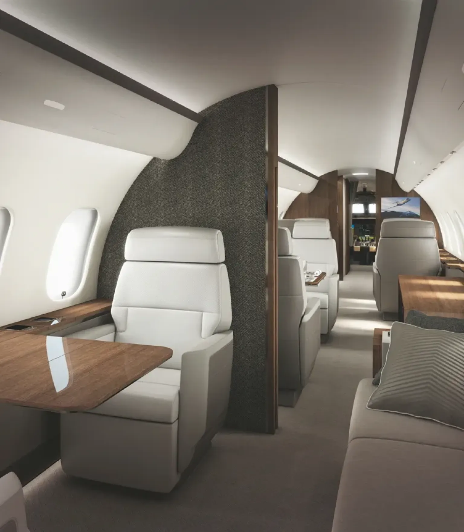 Intérieur de l'avion Global 5000 et 6000