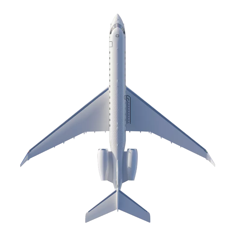 Global 8000 top view