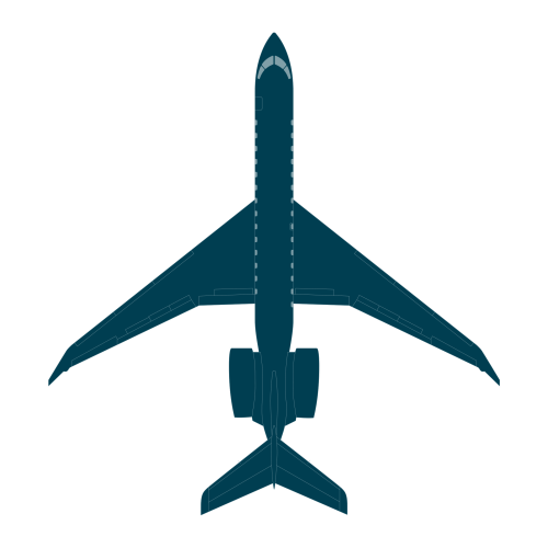 Global 8000 top view CAD