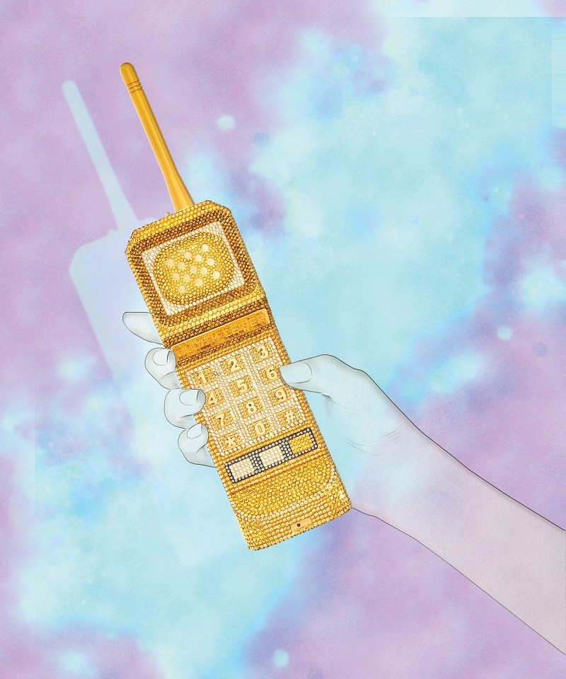 Gold Phone Bag