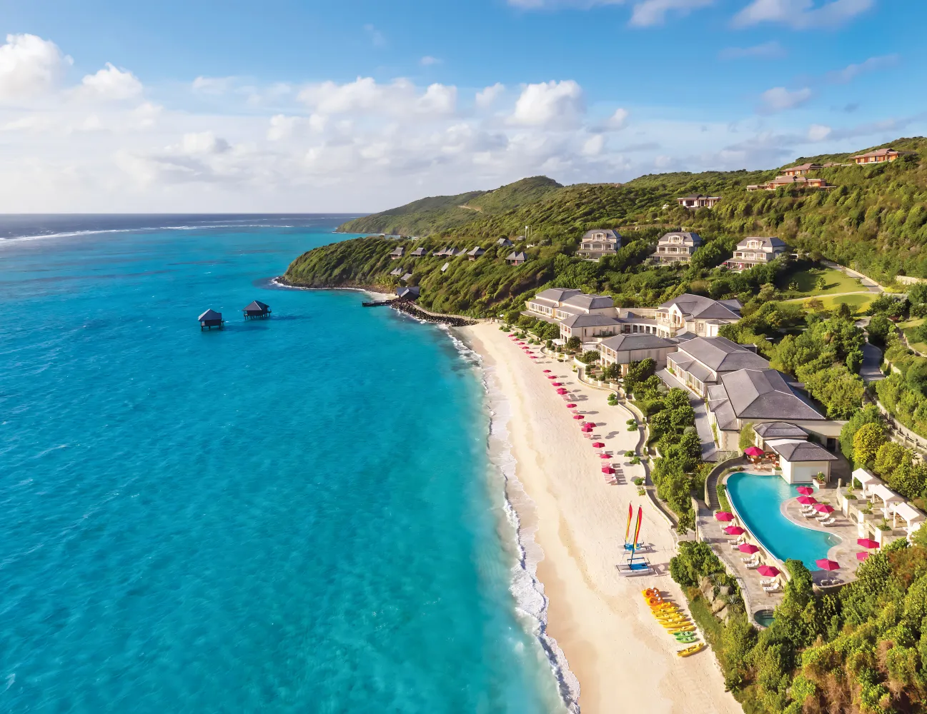 Une vue de Canouan 